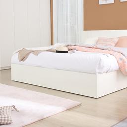 ชุดห้องนอน รุ่นเมโลเดียน+วาว่า ขนาด 5 ฟุต (เตียงนอน, ตู้บานสไลด์, โต๊ะแป้งพร้อมสตูล) - สีขาว