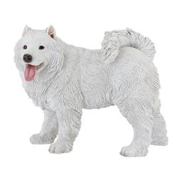 รูปปั้นสุนัข รุ่นแซมโม่ สูง 34.5 ซม. - สีขาว