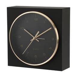 นาฬิกาปลุก รุ่นดักลาส ขนาด 6.5 นิ้ว - สีดำ/ทอง