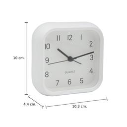 นาฬิกาปลุก รุ่นฟอส ขนาด 4 นิ้ว - สีขาว