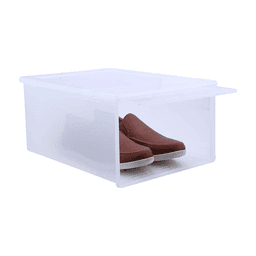 กล่องรองเท้าฝาสไลด์บน รุ่นโบลิว่า ไซส์ L (2 ชิ้น/ชุด) - สีใสโปร่ง