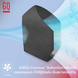 GQ หน้ากากผ้าสะท้อนน้ำ+กันฝุ่น PM 2.5 - สีดำ