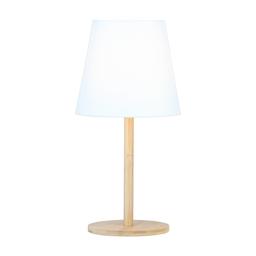 โคมไฟตั้งโต๊ะ รุ่นมินิมอลลี่ - สีขาว/ธรรมชาติ