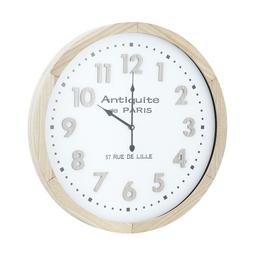 นาฬิกาติดผนัง รุ่นโคซี่ ขนาด 24 นิ้ว - สีขาว/ธรรมชาติ