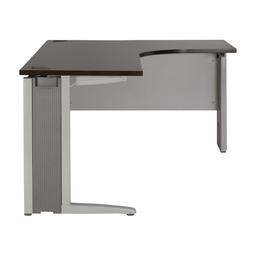 โต๊ะทำงานข้างขวา รุ่นโมทีฟ โปร ขนาด 160 x 120 ซม. - สีแบล็ค วอลนัท