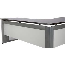 โต๊ะ+โต๊ะข้าง รุ่นโมทีฟ โปร ด้านขวา ขนาด 160 x 180 ซม. - สีแบล็ค วอลนัท