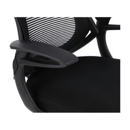 เก้าอี้สำนักงานพนักพิงกลาง ผ้าตาข่าย รุ่นเออร์แรน - สีดำ