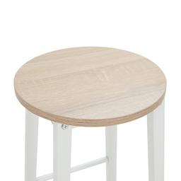 Furinbox ชุดโต๊ะบาร์ 2 ที่นั่ง รุ่นโจลีน - สีธรรมชาติ/ขาว