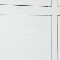 Furinbox ตู้เหล็กล็อคเกอร์ 9 ช่อง รุ่นโซลิด - สีขาว