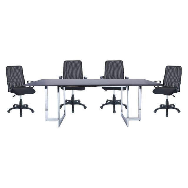ซื้อโต๊ะประชุม รุ่นเททริส 220 ซม. พร้อมเก้าอี้สำนักงาน รุ่นท๊อปเปอร์ (4 ที่นั่ง) ราคาพิเศษ!