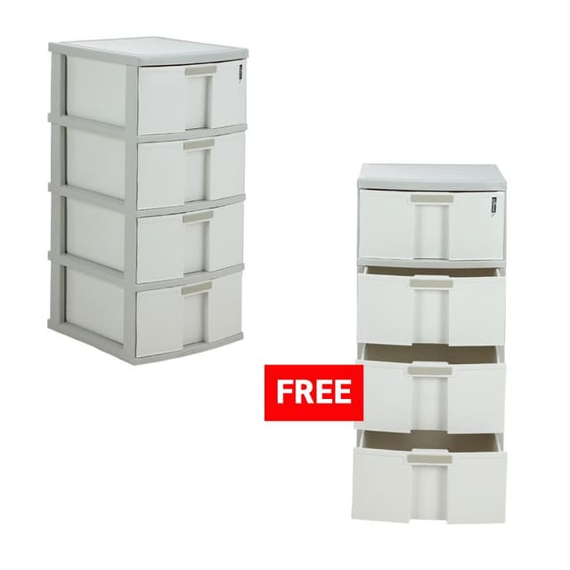 ซื้อ 1 แถม 1 ตู้ลิ้นชัก 4 ชั้น รุ่นมอนนิส