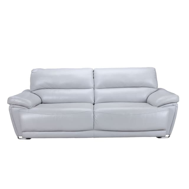โซฟาหนังแท้ผิวสัมผัส 3 ที่นั่ง รุ่นโซปราโน่ - สีเทา