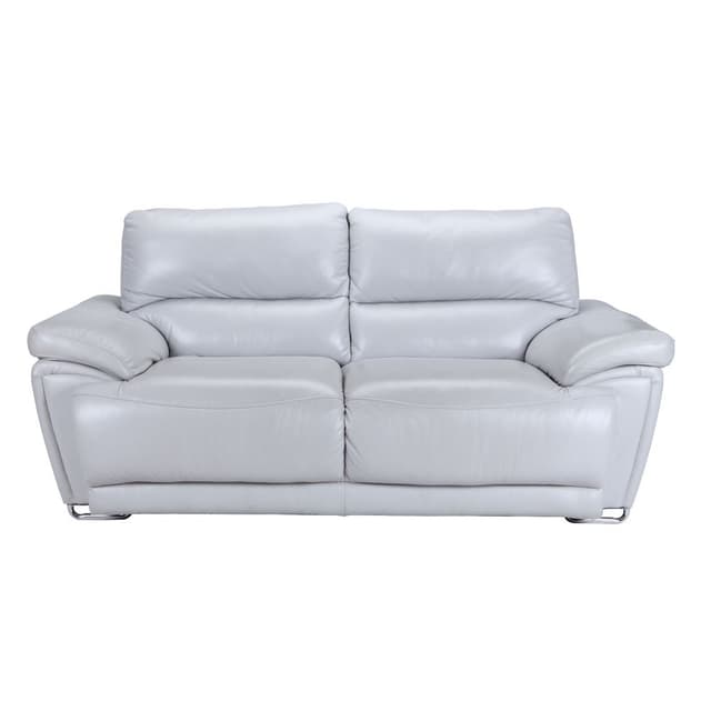 โซฟาหนังแท้ผิวสัมผัส 2 ที่นั่ง รุ่นโซปราโน่ - สีเทา