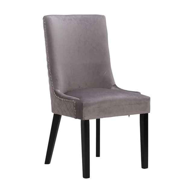 เก้าอี้ผ้ารับประทานอาหาร รุ่นรีคเกอร์ - สีเทา