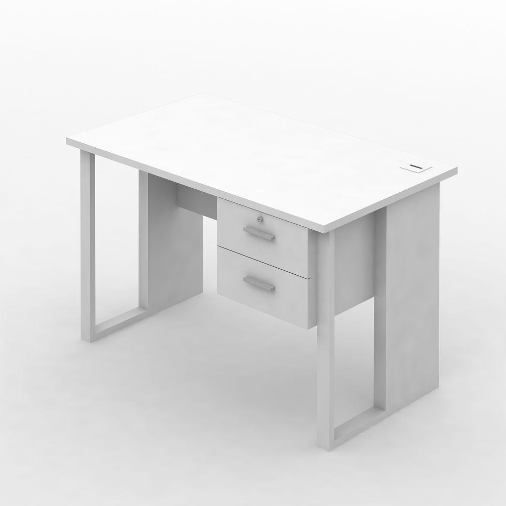 ชุดโต๊ะทำงาน 2 ลิ้นชัก รุ่นเวคตร้า ขนาด 120 เซนติเมตร - สีขาว