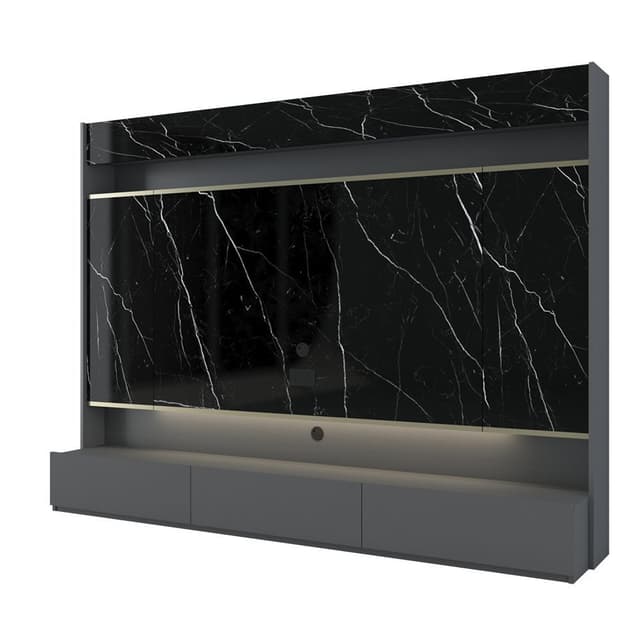 ชุดโฮมเอ็นเตอร์เทนเมนท์ รุ่นลักซ์ลิฟวิ่ง ขนาด 2.4 เมตร - สีหินอ่อน/เทาเข้ม