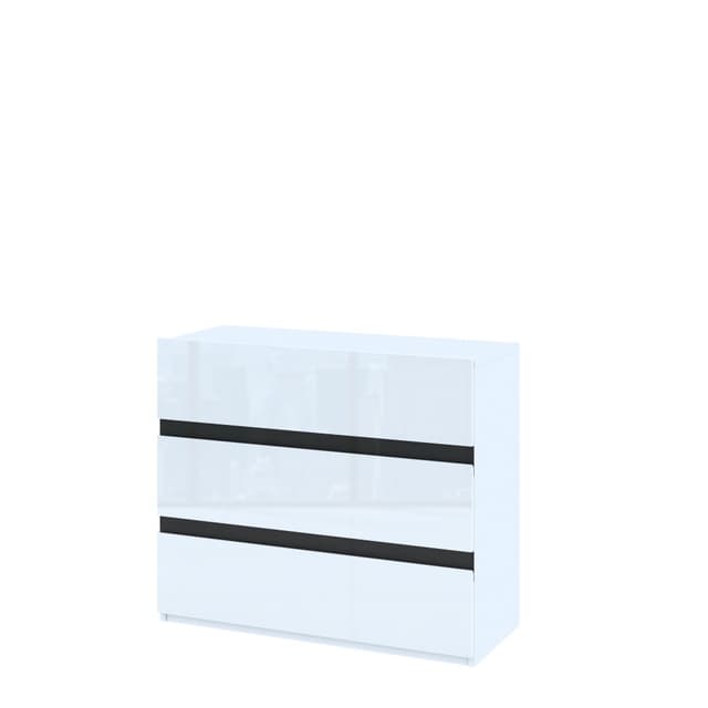 ตู้ 3 ลิ้นชัก รุ่นอิลลูชั่น พลัส ขนาด 100 ซม. - สีขาว
