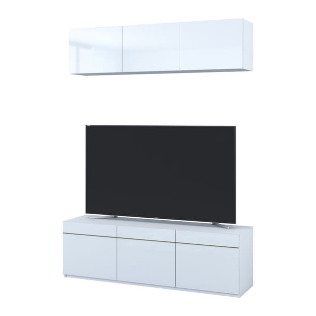 ชุดตู้วางทีวี+ตู้แขวน รุ่นบลัง ขนาด 160 ซม. - สีขาว