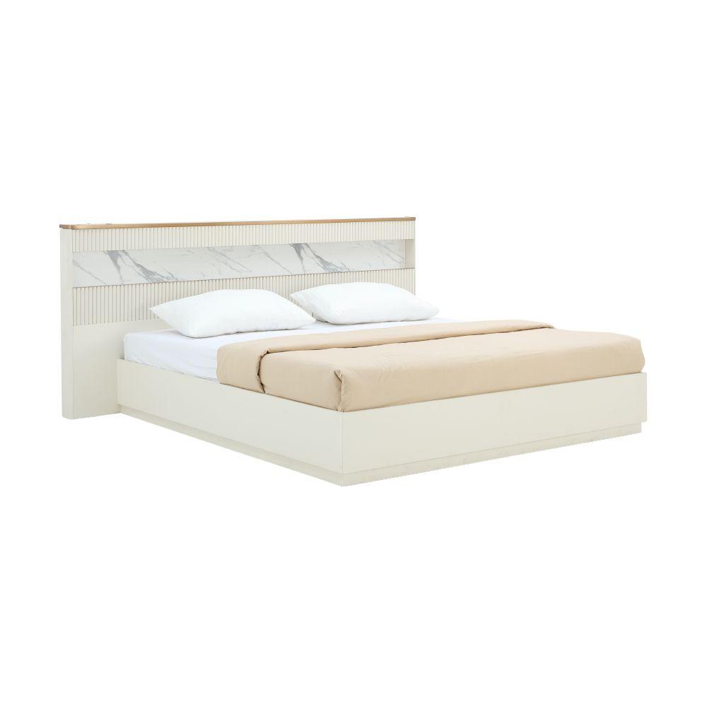 เตียงนอน รุ่นปิกัสโซ ขนาด 6 ฟุต - สีขาวงาช้าง