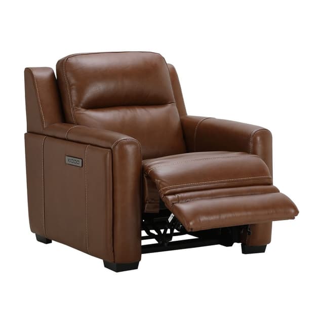 โซฟาหนังปรับระดับไฟฟ้า 1 ที่นั่ง รุ่นลูซิโอ - สีน้ำตาล
