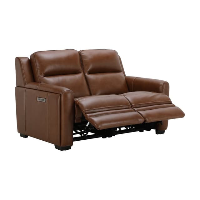 โซฟาหนังปรับระดับไฟฟ้า 2 ที่นั่ง รุ่นลูซิโอ - สีน้ำตาล