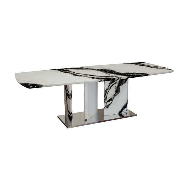 โต๊ะอาหารหินอ่อน รุ่นเนียโร ขนาด 270 ซม. - สีดำ