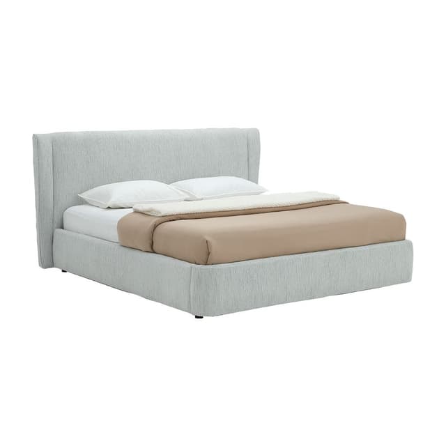 เตียงนอน รุ่นมูนลิท ขนาด 6 ฟุต - สีเทาอ่อน