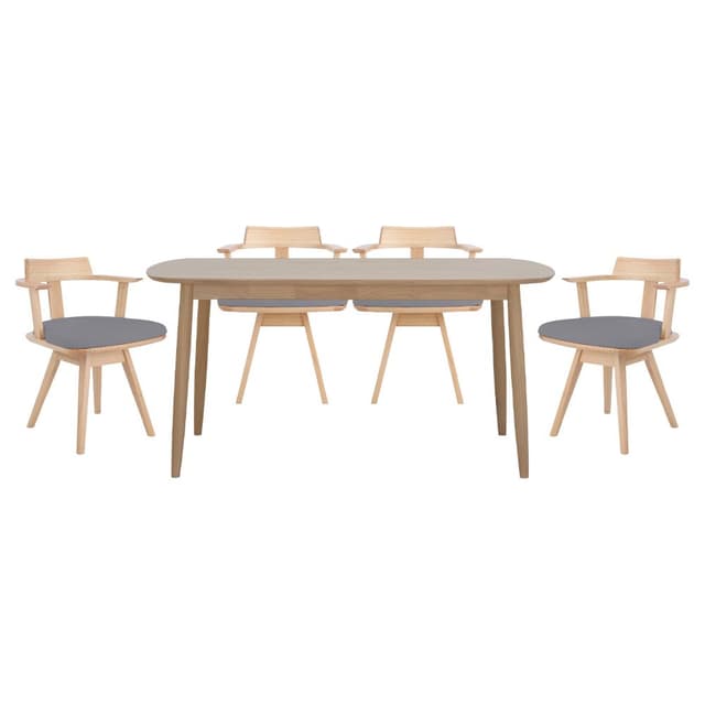 ชุดโต๊ะอาหาร รุ่นอาร์โขว่+สปิน ขนาด 160 ซม. (4 ที่นั่ง) ราคาพิเศษ!