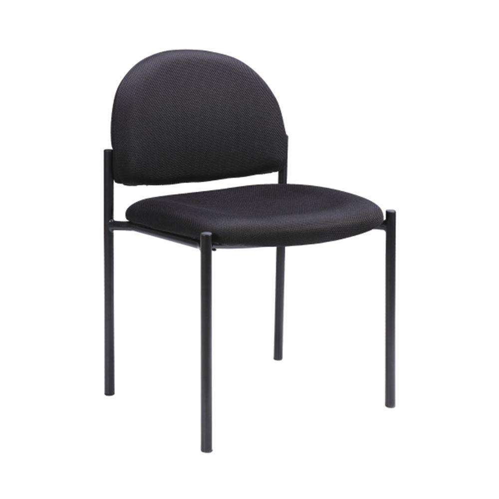 เก้าอี้สำนักงาน พนักพิงกลาง รุ่นโซป - สีดำ