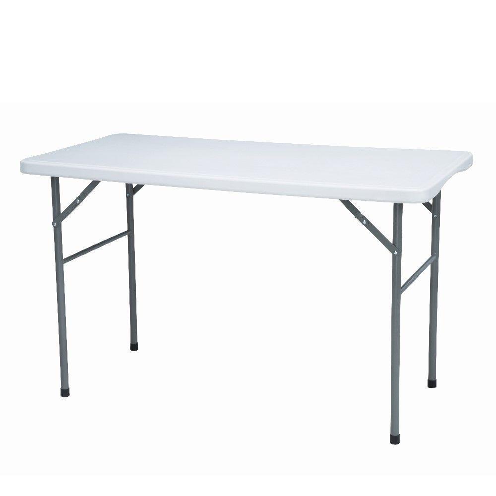 Furinbox โต๊ะพับอเนกประสงค์ รุ่นไททัน ขนาด 121 ซม. - สีขาว/เทา