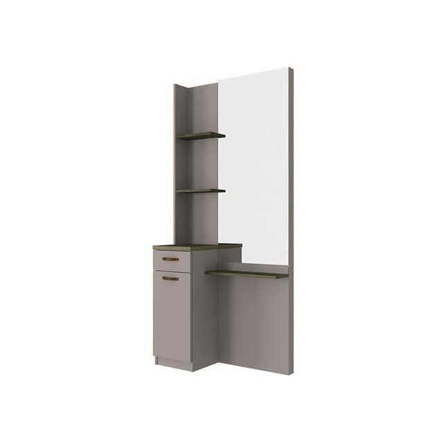 โต๊ะเครื่องแป้งแบบยืน รุ่นโรม - สีโอวัลติน/เฮเซล วอลนัท