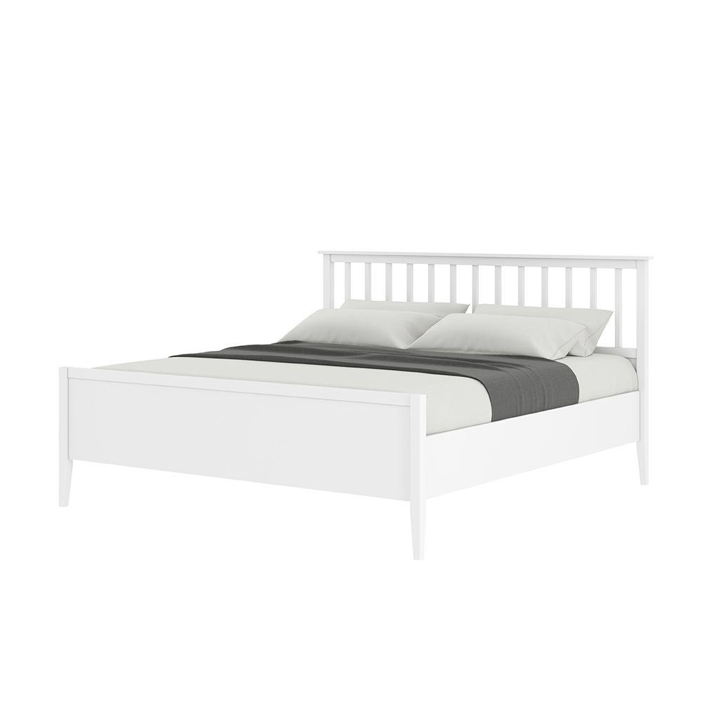 เตียง รุ่นซานโตรินี ขนาด 6 ฟุต - สีขาว