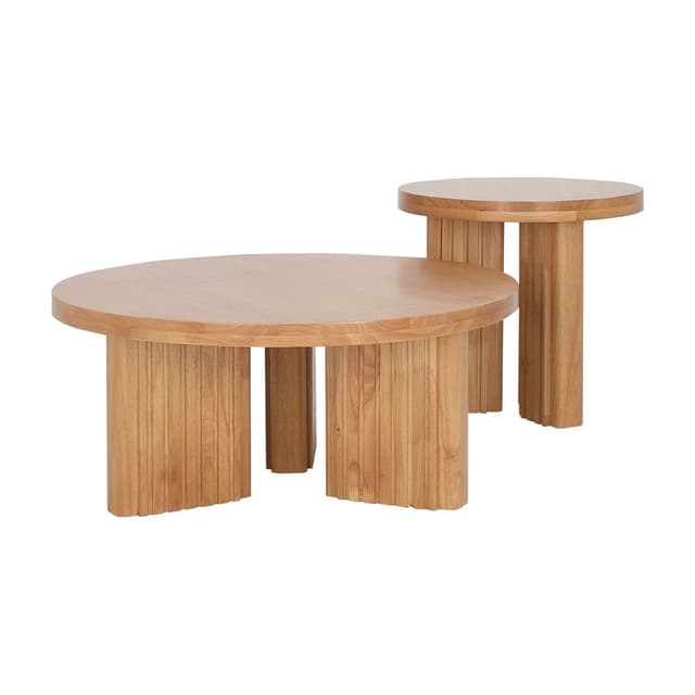 โต๊ะ Nesting รุ่นบริกซ์ (2 ชิ้น/ชุด) - สีธรรมชาติ