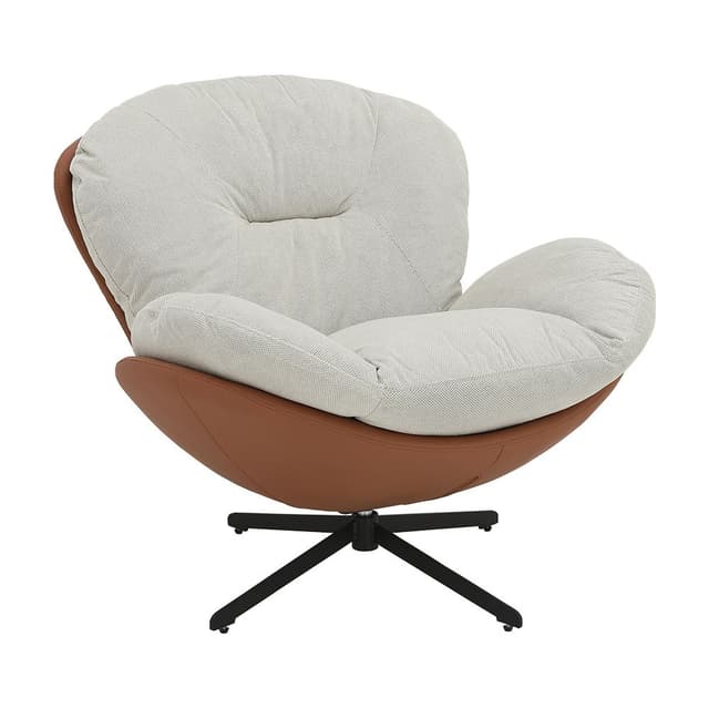 อาร์มแชร์ผ้า รุ่นมอนติ - สีน้ำตาล/เทาอ่อน