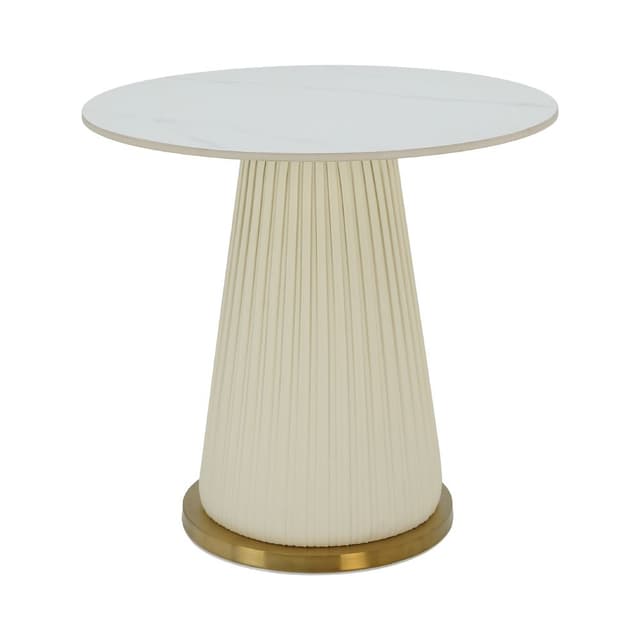 โต๊ะข้าง รุ่นกรูฟวี่ ขนาด 60 ซม. - สีขาว