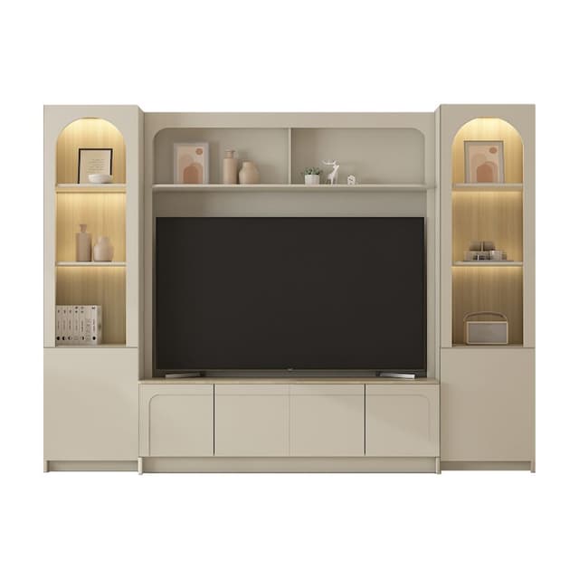 ชุดโฮมเอ็นเตอร์เทนเมนท์ รุ่นเมลเบิร์น ขนาด 300 ซม. - สีหินทราย/เลอบาน่า โอ๊ค