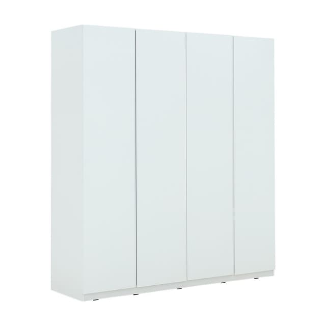ตู้เสื้อผ้า 4 บาน รุ่นมาโน่ - สีขาว