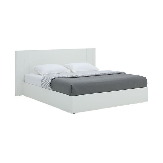 เตียงนอน รุ่นเมลตัน ขนาด 6 ฟุต - สีขาว