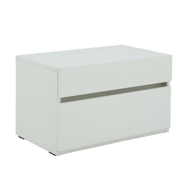 โต๊ะข้างเตียง รุ่นเมลตัน - สีขาว