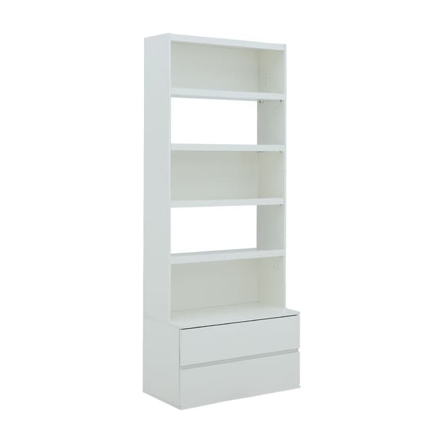 ชั้นวางของพร้อมลิ้นชัก รุ่นเมลตัน ขนาด 90 ซม. - สีขาว