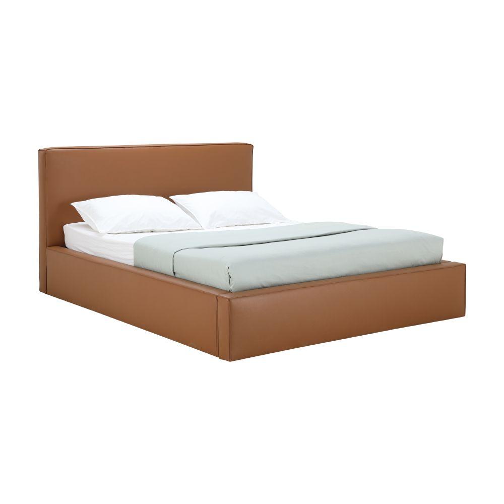 เตียงนอน PVC รุ่นคีเนส ขนาด 6 ฟุต - สีน้ำตาล