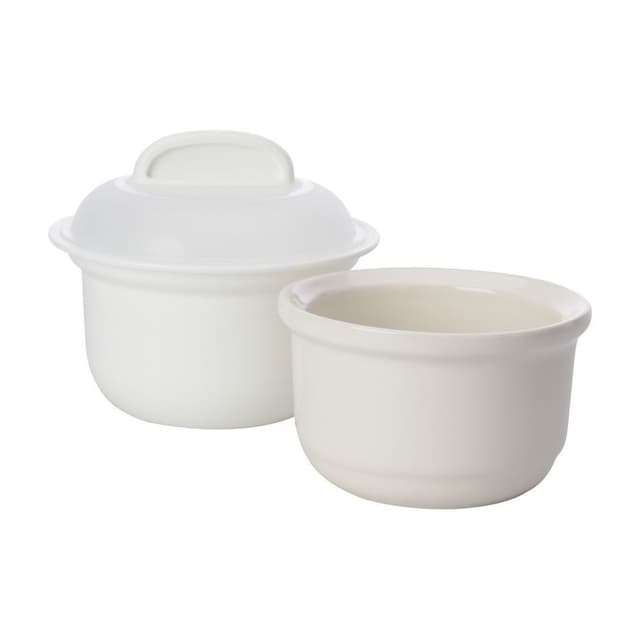 ที่ทำไข่ตุ๋นในไมโครเวฟ - สีขาว