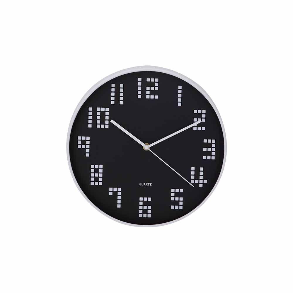 นาฬิกาติดผนัง รุ่นนิโคลา ขนาด 12 นิ้ว - สีดำ
