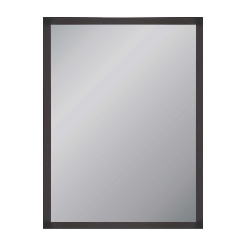 กระจกเงากรอบไม้ รุ่นทิมเบอร์ ขนาด 63 x 83 ซม. - สีดำ
