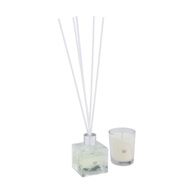 น้ำหอมปรับอากาศ+เทียน 2ชิ้น/ชุด รุ่น แอลลิส - สีเทา