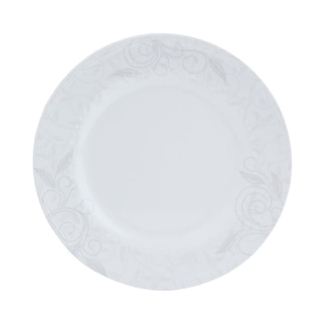 จานทรงตื้น รุ่นลอรี่ ขนาด 9.5 นิ้ว - สีขาว