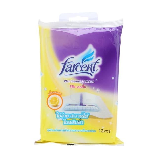 ไม้ถูพื้นรีฟิล รุ่น ฟาร์เซ็นท์ กลิ่นเลมอน - สีเหลือง