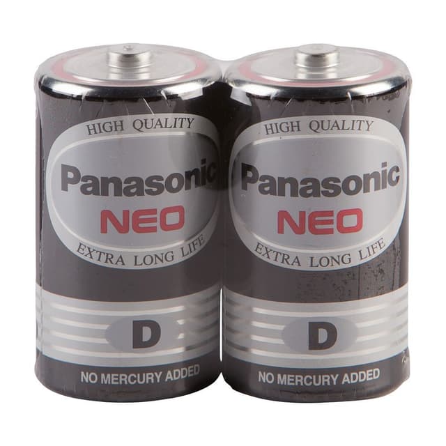 ถ่านแมงกานีสสีดำ รุ่นพานาโซนิค D PACK 2 - สีดำ