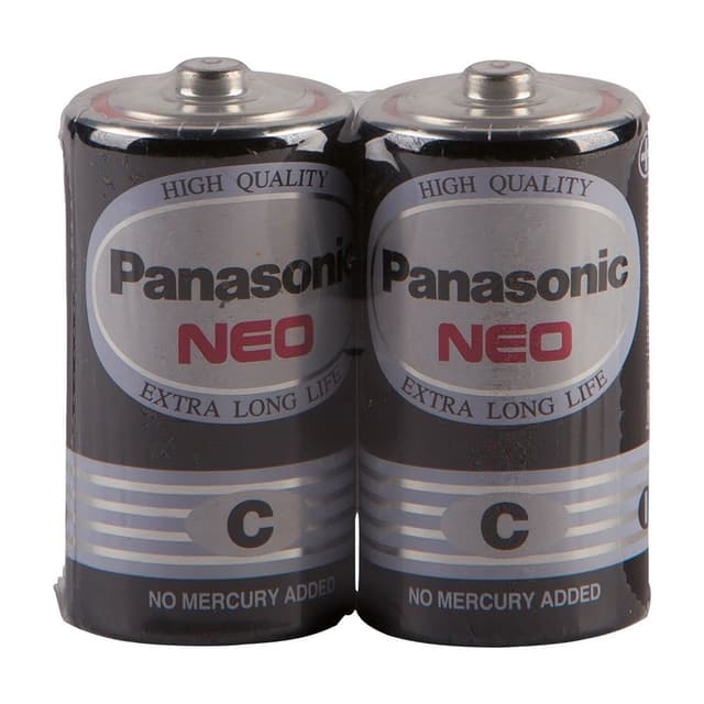 ถ่านแมงกานีสสีดำ รุ่นพานาโซนิค C PACK 2 - สีดำ