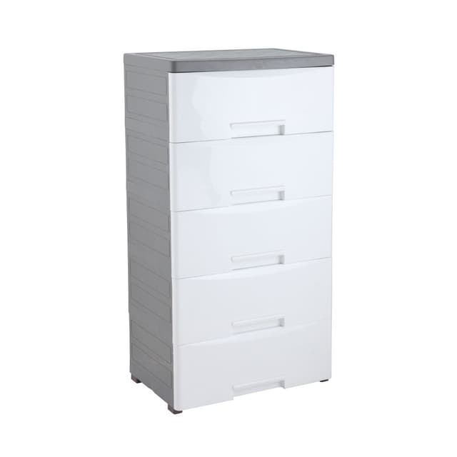 ตู้ลิ้นชัก รุ่นโทมิ 5 ชั้น - สีขาว